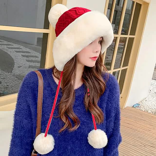 Winter Outdoor Portable Breathable Soft Comfortable Beanie Hat Dark Red Hats - Tophatter Daily Deals