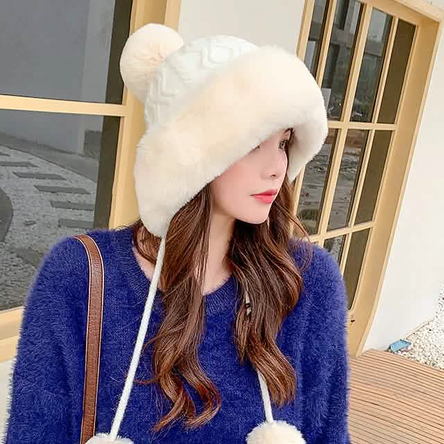 Winter Outdoor Portable Breathable Soft Comfortable Beanie Hat White Hats - Tophatter Daily Deals