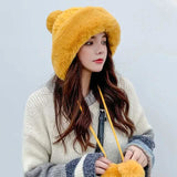 Winter Outdoor Portable Breathable Soft Comfortable Beanie Hat Yellow Hats - Tophatter Daily Deals