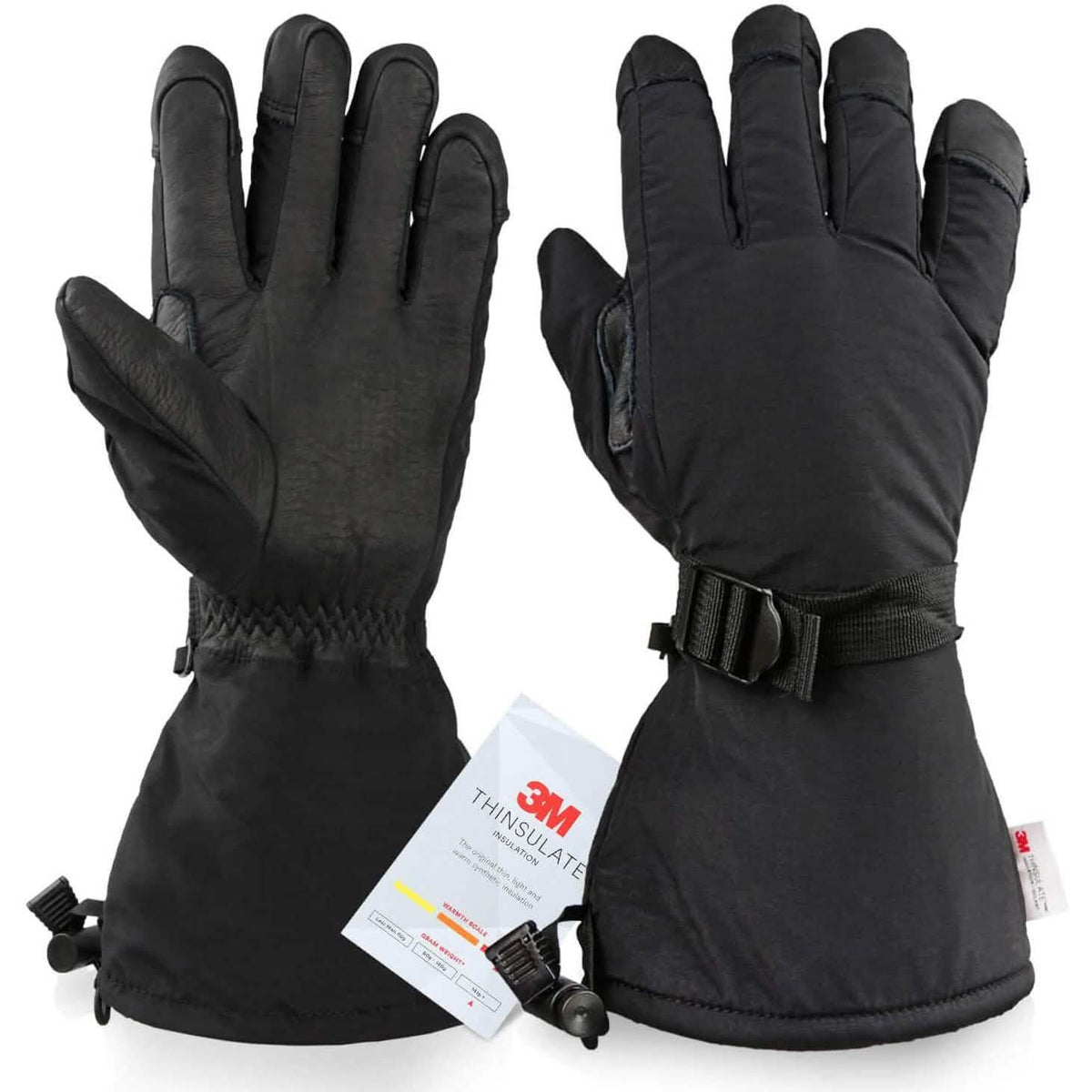 Winter Ski Thermal Gloves for Men and Women Black Gloves Outdoor Recreation - Tophatter Daily Deals
