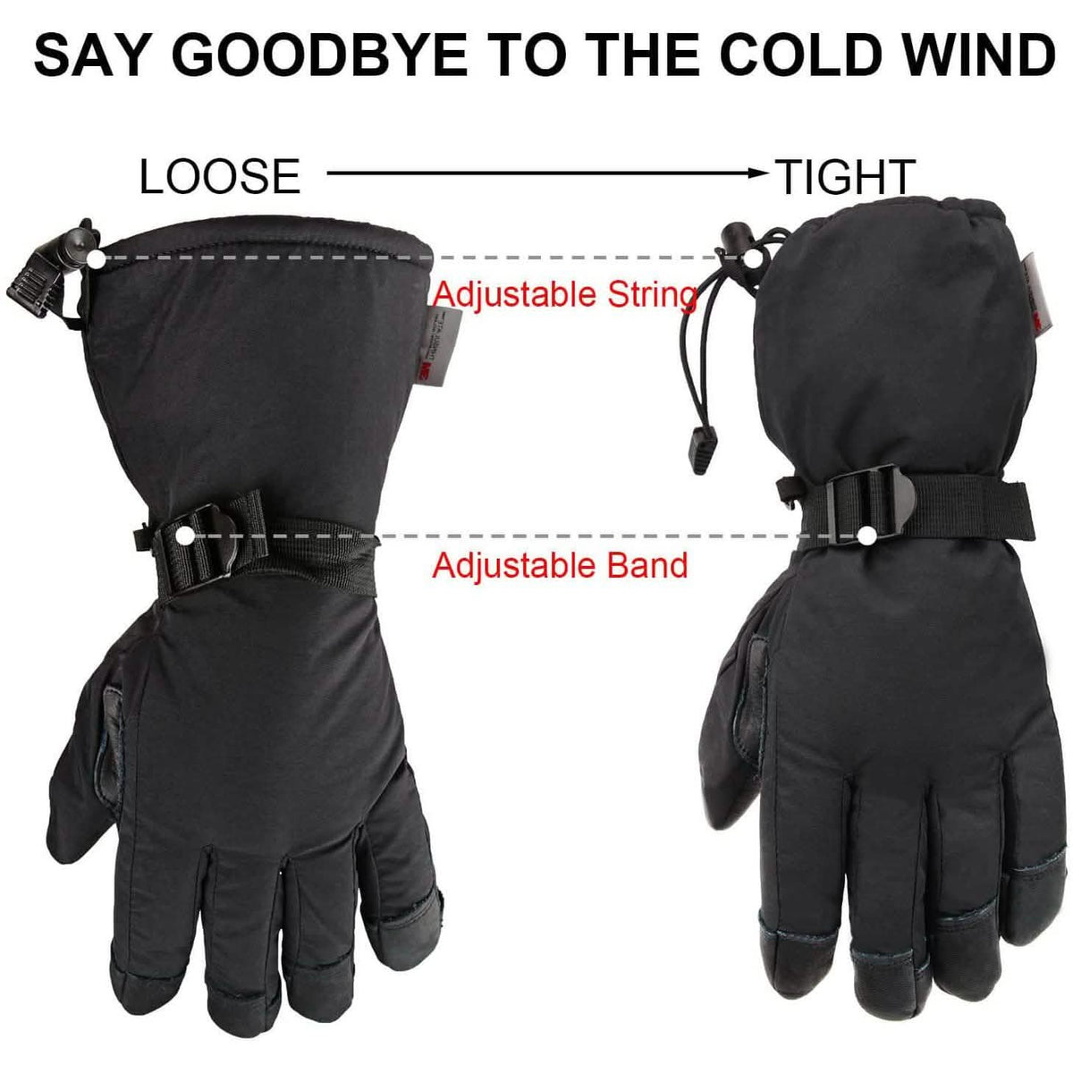 Winter Ski Thermal Gloves for Men and Women Outdoor Recreation - Tophatter Daily Deals