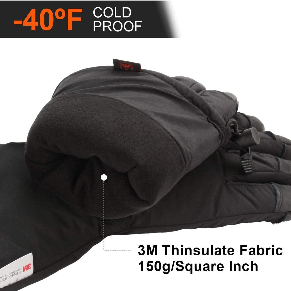 Winter Ski Thermal Gloves for Men and Women Outdoor Recreation - Tophatter Daily Deals