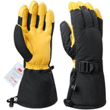 Winter Ski Thermal Gloves for Men and Women Yellow Gloves Outdoor Recreation - Tophatter Daily Deals