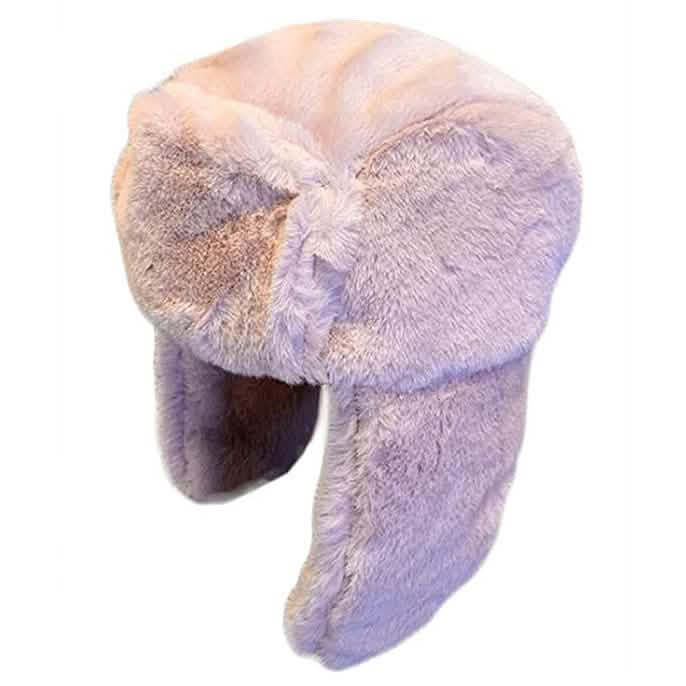 Winter Thick Warm Faux Fur Trapper Bomber Hat Pink Hats - Tophatter Daily Deals