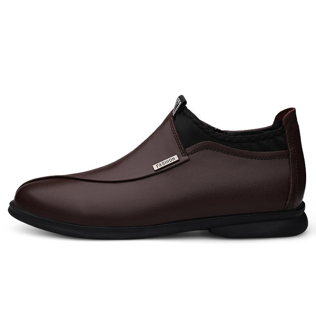 Mens Flat Shoes Brown Plain Shoes - Tophatter Daily Deals