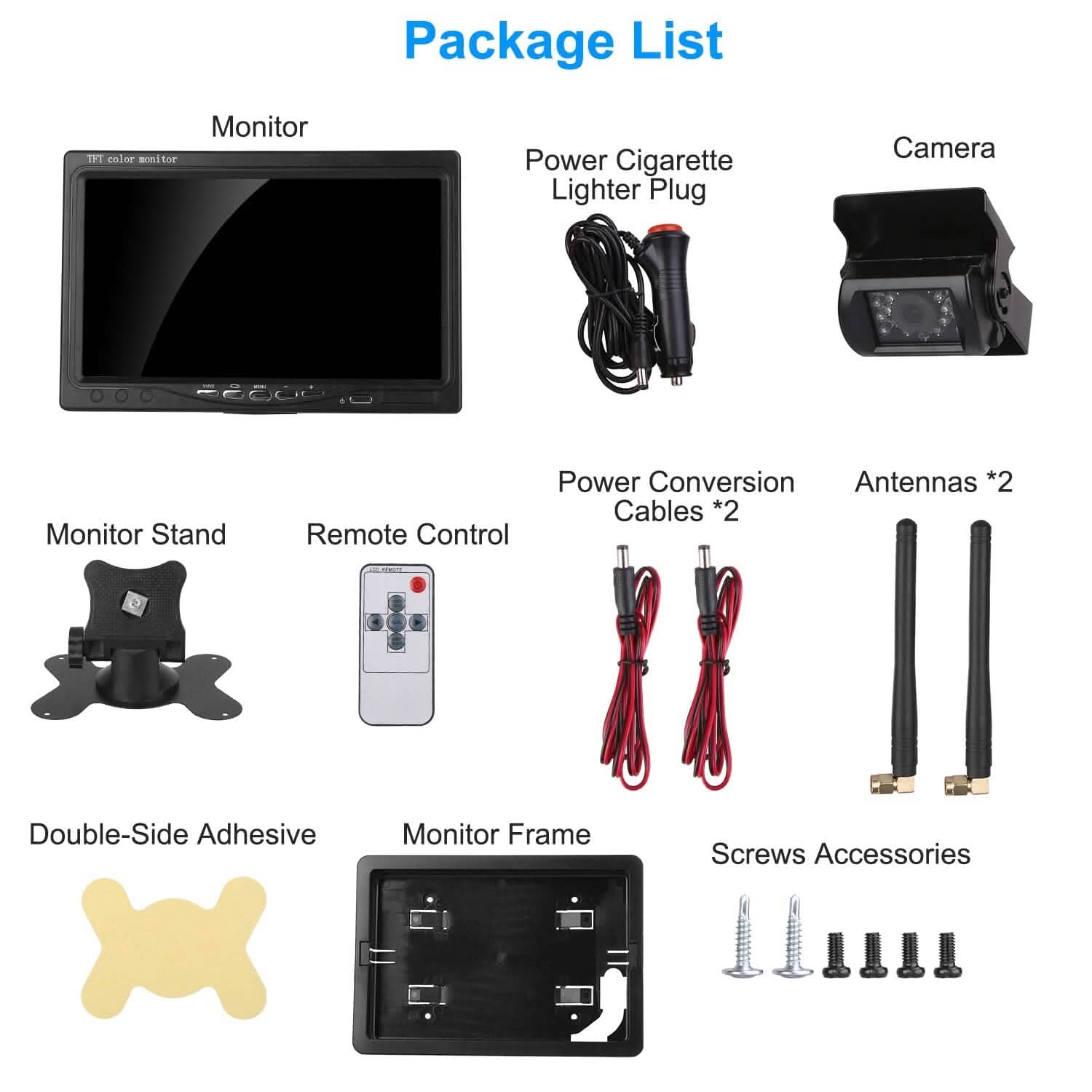 Wireless Backup Camera System Vehicle Rear View Monitor Kit Automotive - Tophatter Daily Deals