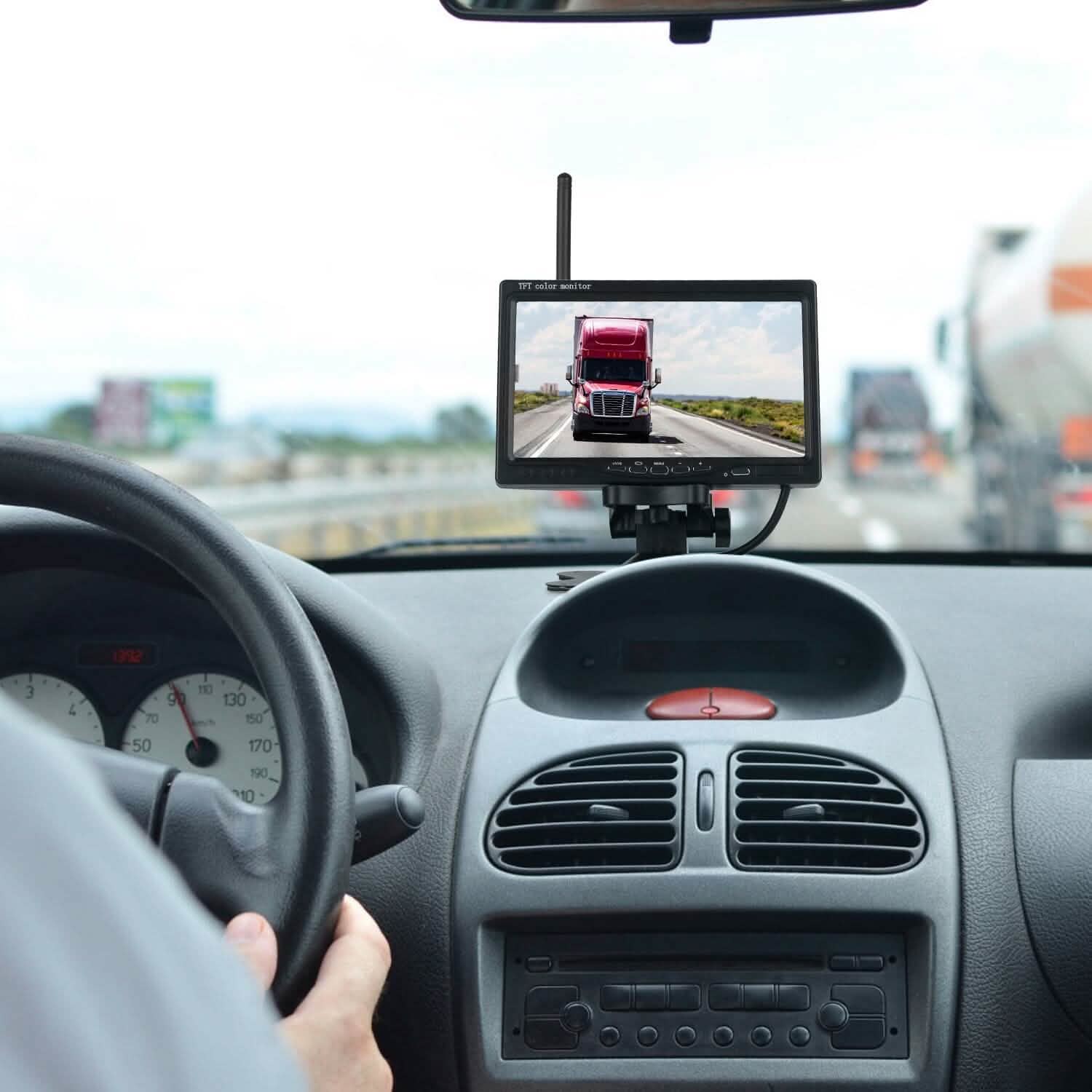 Wireless Backup Camera System Vehicle Rear View Monitor Kit Automotive - Tophatter Daily Deals