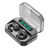 Wireless Bluetooth 5.0 Headphones Sports Ear Clips Black In-Ear Headphones - Tophatter Daily Deals