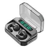 Wireless Bluetooth 5.0 Headphones Sports Ear Clips Black In-Ear Headphones - Tophatter Daily Deals