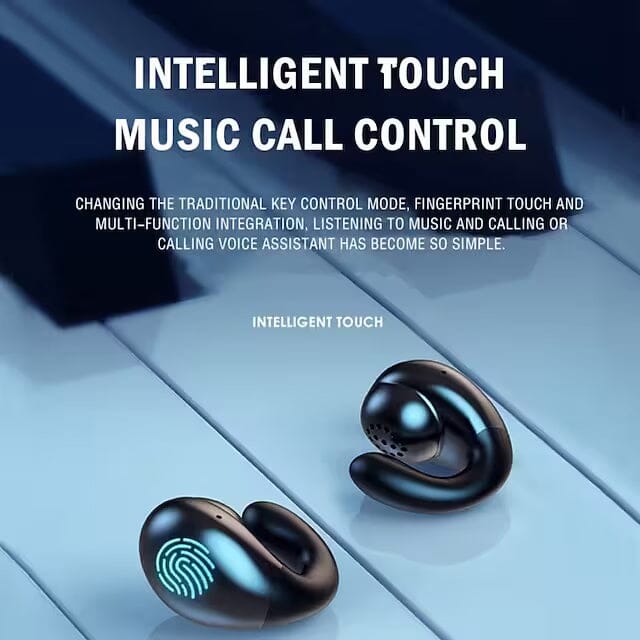 Wireless Bluetooth 5.0 Headphones Sports Ear Clips In-Ear Headphones - Tophatter Daily Deals