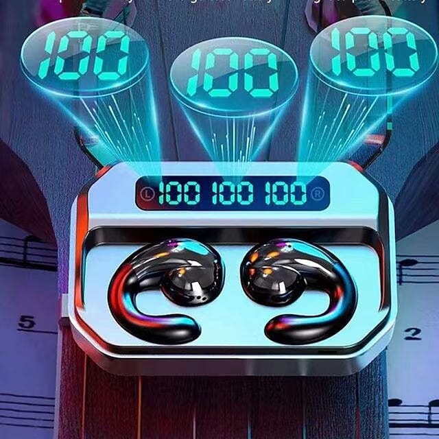 Wireless Bluetooth 5.0 Headphones Sports Ear Clips In-Ear Headphones - Tophatter Daily Deals