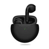 Wireless Bluetooth Earphones with Charging Case Black In-Ear Headphones - Tophatter Daily Deals
