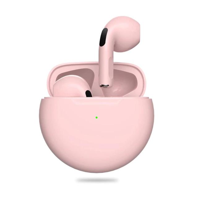 Wireless Bluetooth Earphones with Charging Case Pink In-Ear Headphones - Tophatter Daily Deals