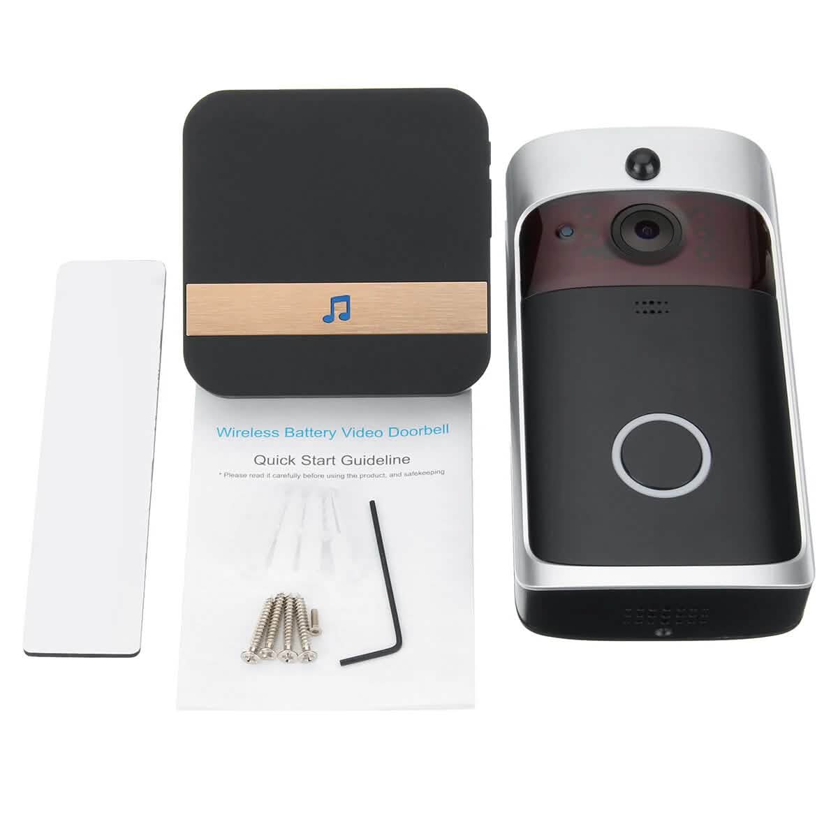 Wireless Camera Video Doorbell Smart Home & Security - Tophatter Daily Deals