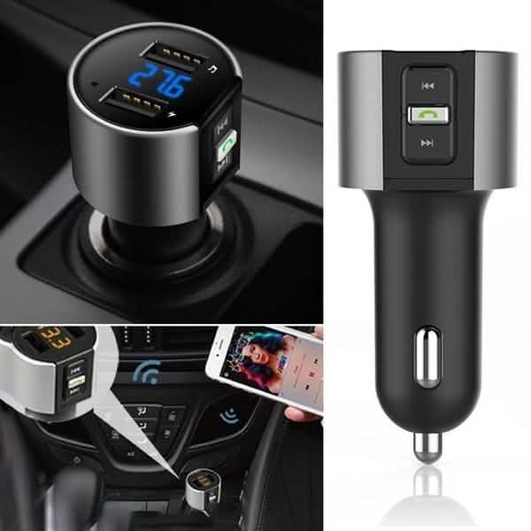 Wireless Car Mp3 FM Transmitter USB Charger Phone Chargers - Tophatter Daily Deals