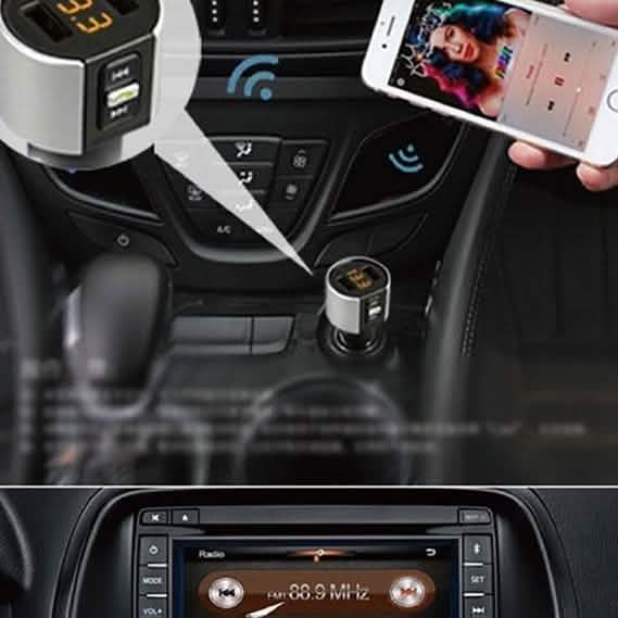 Wireless Car Mp3 FM Transmitter USB Charger Phone Chargers - Tophatter Daily Deals