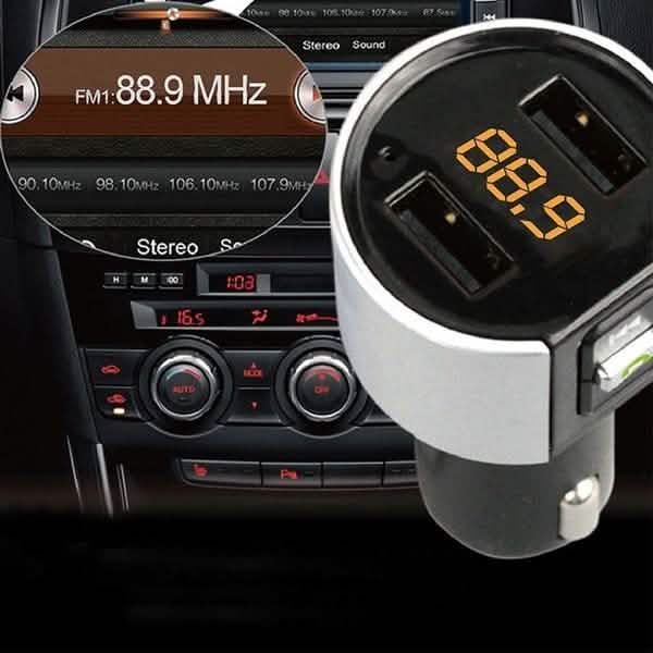 Wireless Car Mp3 FM Transmitter USB Charger Phone Chargers - Tophatter Daily Deals