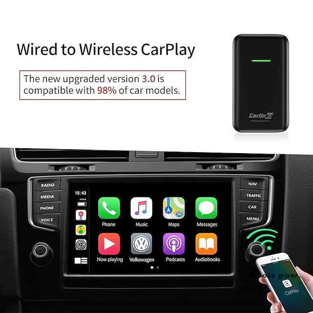Wireless CarPlay Adapter Automotive - Tophatter Daily Deals