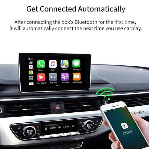 Wireless CarPlay Adapter Automotive - Tophatter Daily Deals