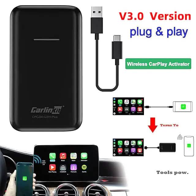 Wireless CarPlay Adapter Automotive - Tophatter Daily Deals