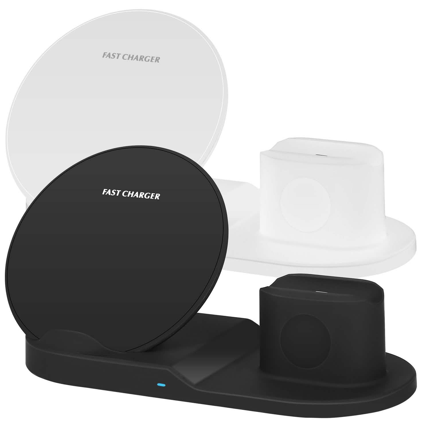 Wireless Charger 10W Fast Charging Station Mobile Accessories - Tophatter Daily Deals