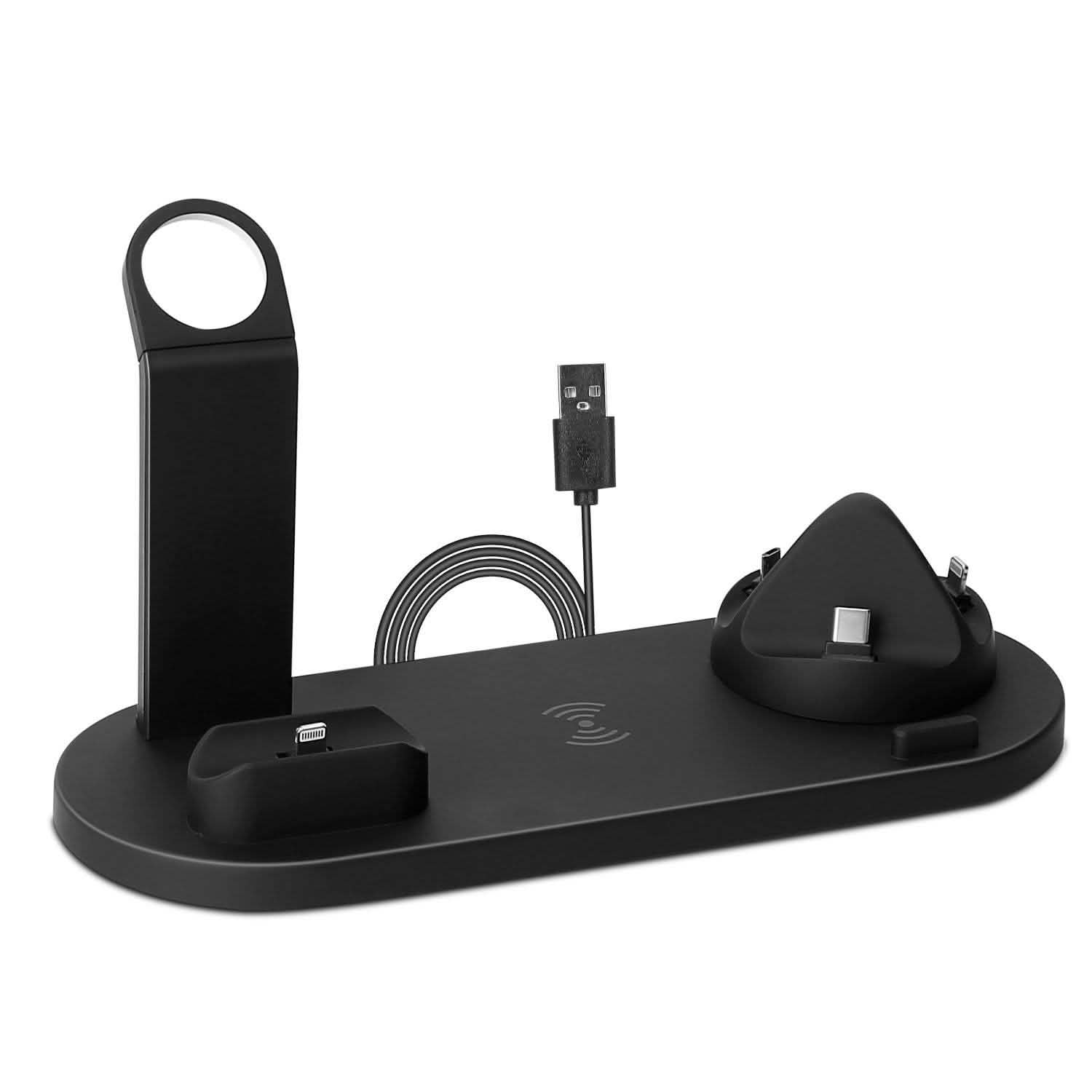 Wireless Charger Dock 4-in-1 10W Mobile Accessories - Tophatter Daily Deals