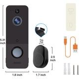 Wireless Doorbell Camera Security Cameras - Tophatter Daily Deals