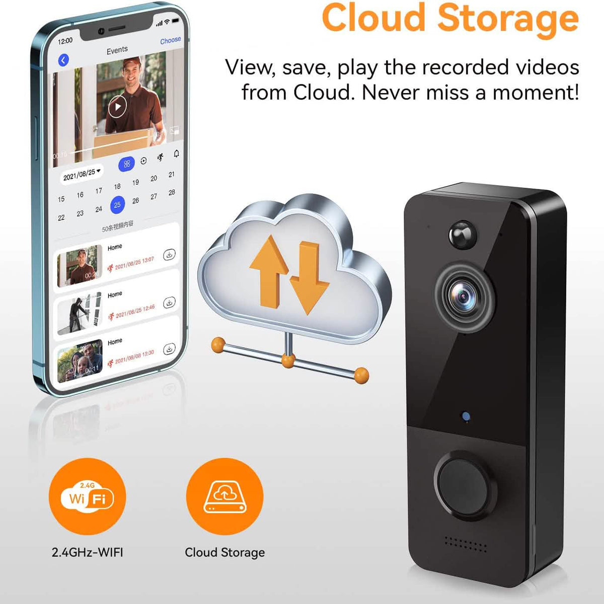Wireless Doorbell Camera Security Cameras - Tophatter Daily Deals