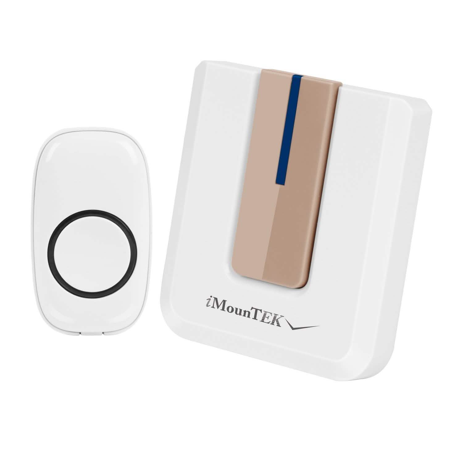Wireless Doorbell Rings 1000FT with 1 Plug Receiver Chimes Copper Household Appliances - Tophatter Daily Deals