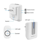 Wireless Doorbell Rings 1000FT with 1 Plug Receiver Chimes Household Appliances - Tophatter Daily Deals