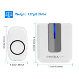 Wireless Doorbell Rings 1000FT with 1 Plug Receiver Chimes Household Appliances - Tophatter Daily Deals