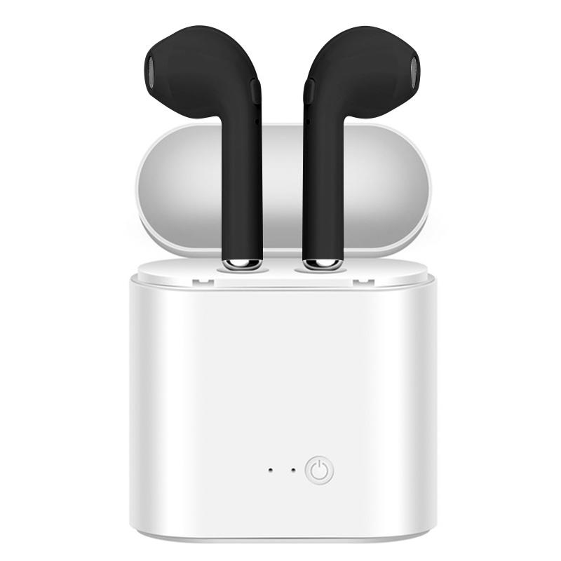 Wireless Earbuds and Charging Case Set Black In-Ear Headphones - Tophatter Daily Deals