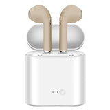 Wireless Earbuds and Charging Case Set Gold In-Ear Headphones - Tophatter Daily Deals