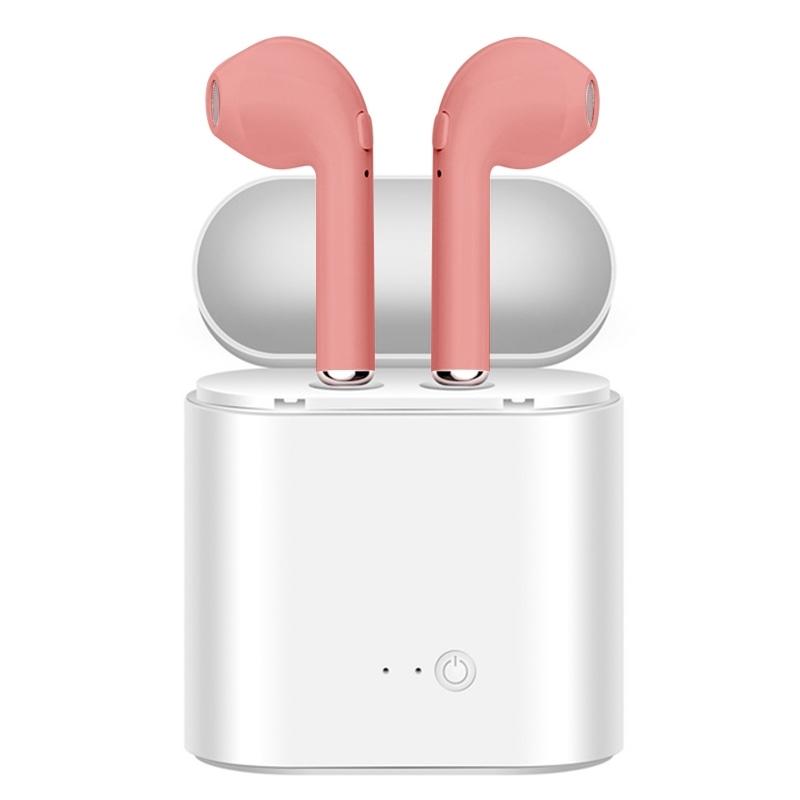 Wireless Earbuds and Charging Case Set Rose Gold In-Ear Headphones - Tophatter Daily Deals