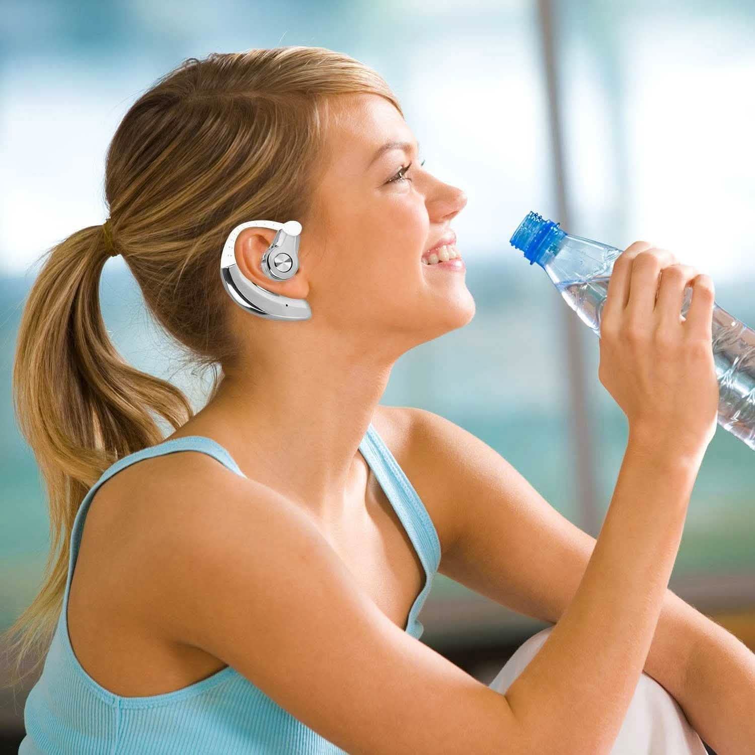 Wireless Earpiece Right with Mic Earhook Mobile Accessories - Tophatter Daily Deals