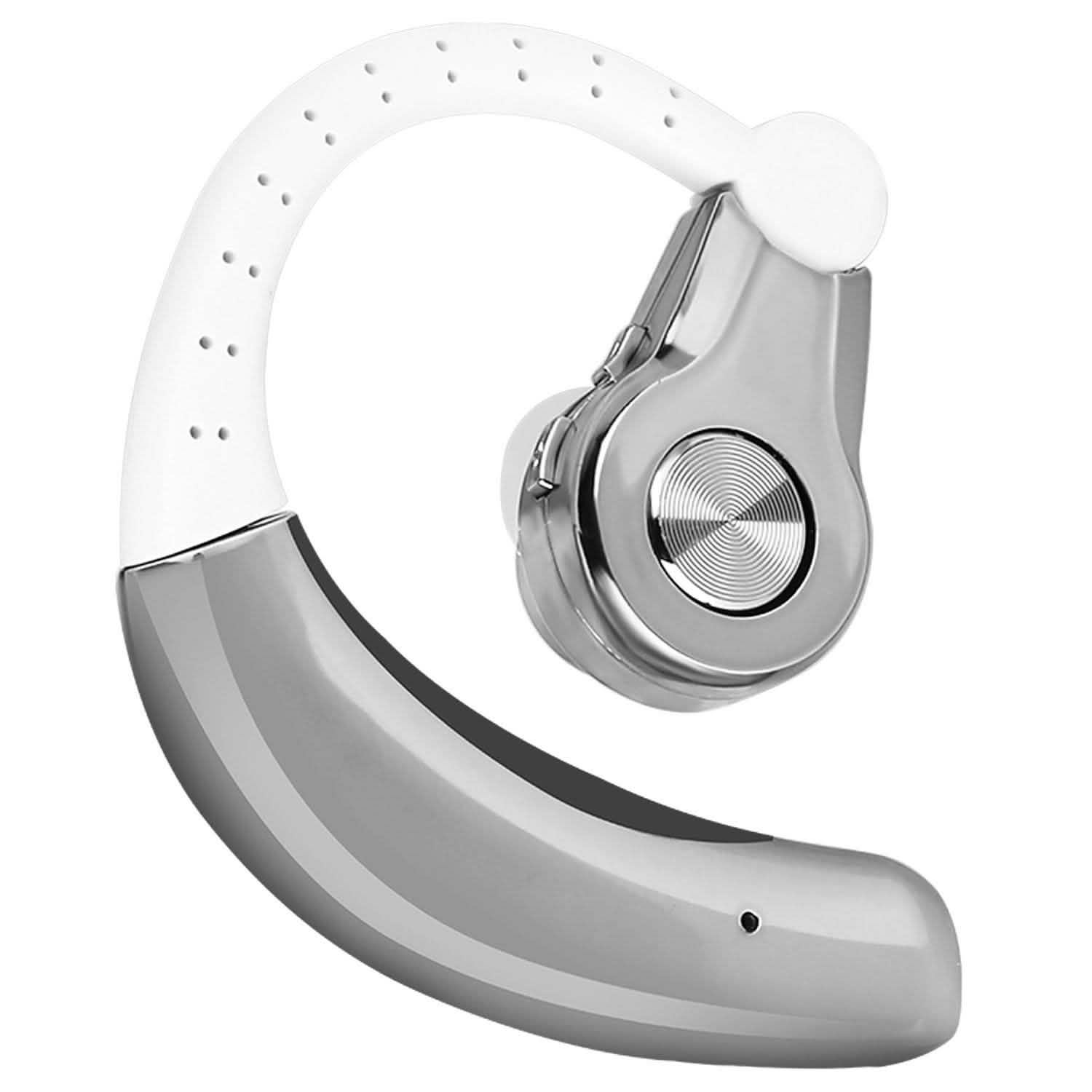 Wireless Earpiece Right with Mic Earhook Silver Mobile Accessories - Tophatter Daily Deals