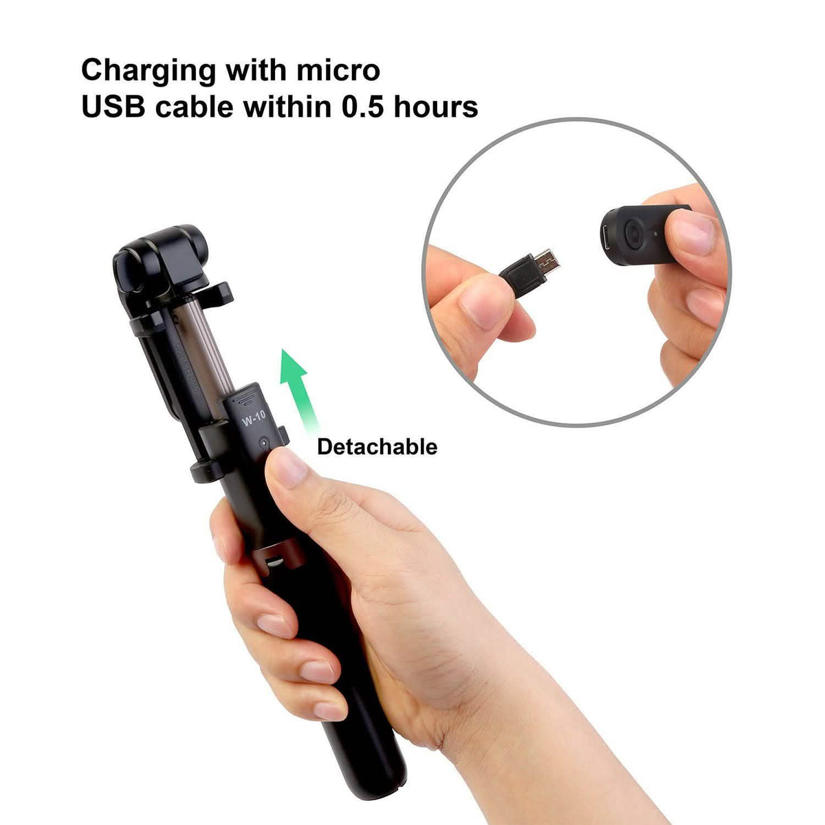 Wireless Extendable Selfie Stick Mobile Accessories - Tophatter Daily Deals