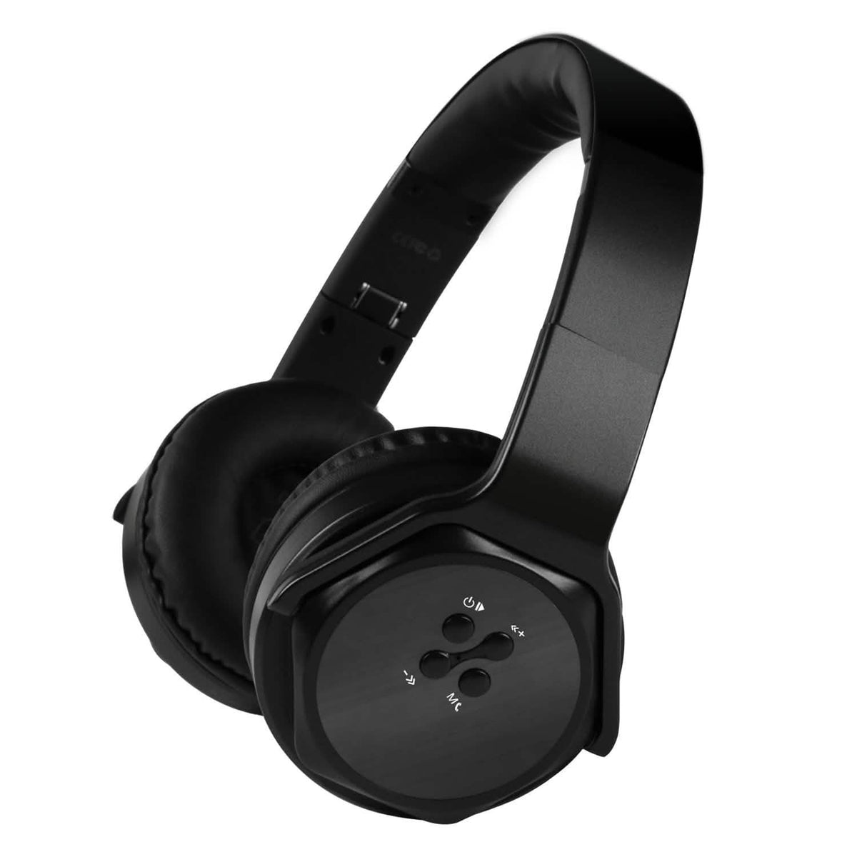 Wireless Foldable Headphones with Built-in Speaker Black Headphones - Tophatter Daily Deals