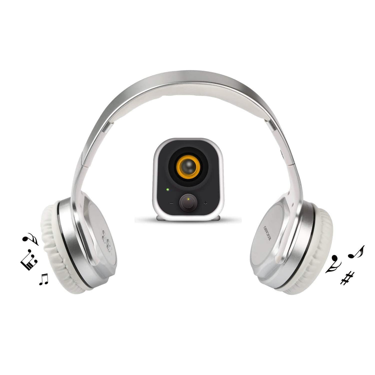 Wireless Foldable Headphones with Built-in Speaker Headphones - Tophatter Daily Deals