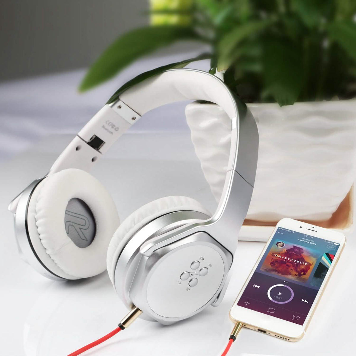 Wireless Foldable Headphones with Built-in Speaker Headphones - Tophatter Daily Deals