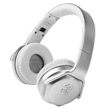 Wireless Foldable Headphones with Built-in Speaker Silver Headphones - Tophatter Daily Deals