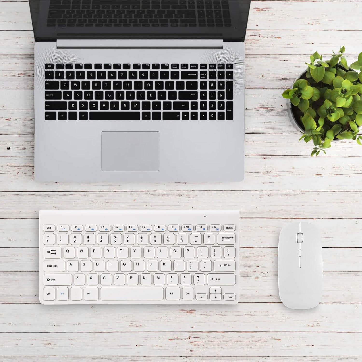 Wireless Keyboard and Mouse 2.4GHz Multimedia Mini Keyboard & Mouse Computer Accessories - Tophatter Daily Deals