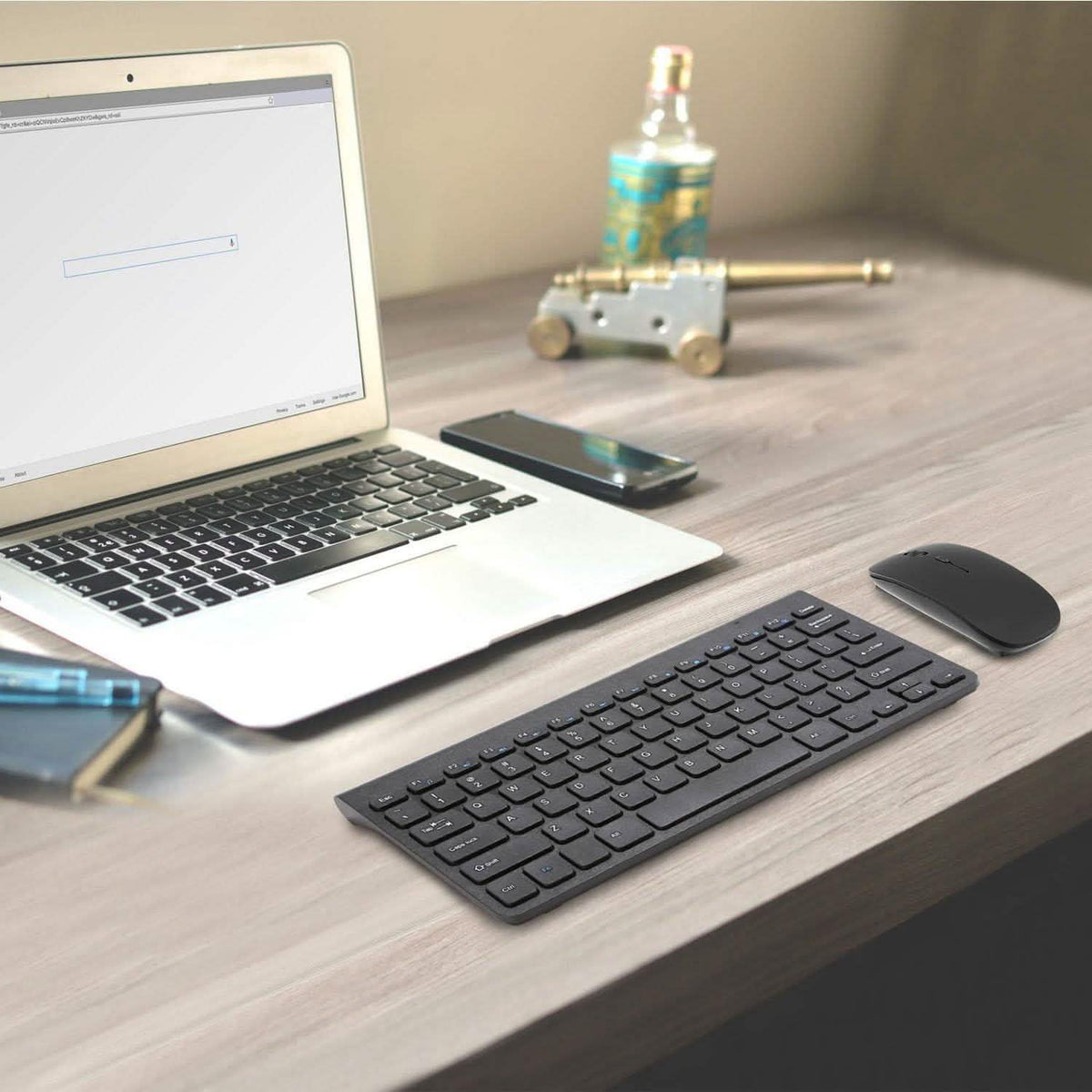 Wireless Keyboard and Mouse 2.4GHz Multimedia Mini Keyboard & Mouse Computer Accessories - Tophatter Daily Deals