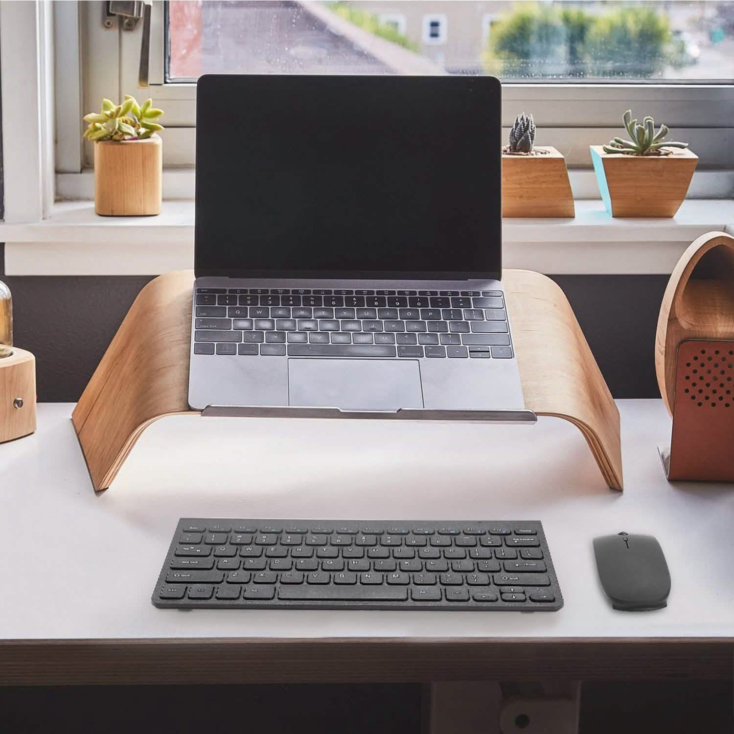 Wireless Keyboard and Mouse 2.4GHz Multimedia Mini Keyboard & Mouse Computer Accessories - Tophatter Daily Deals