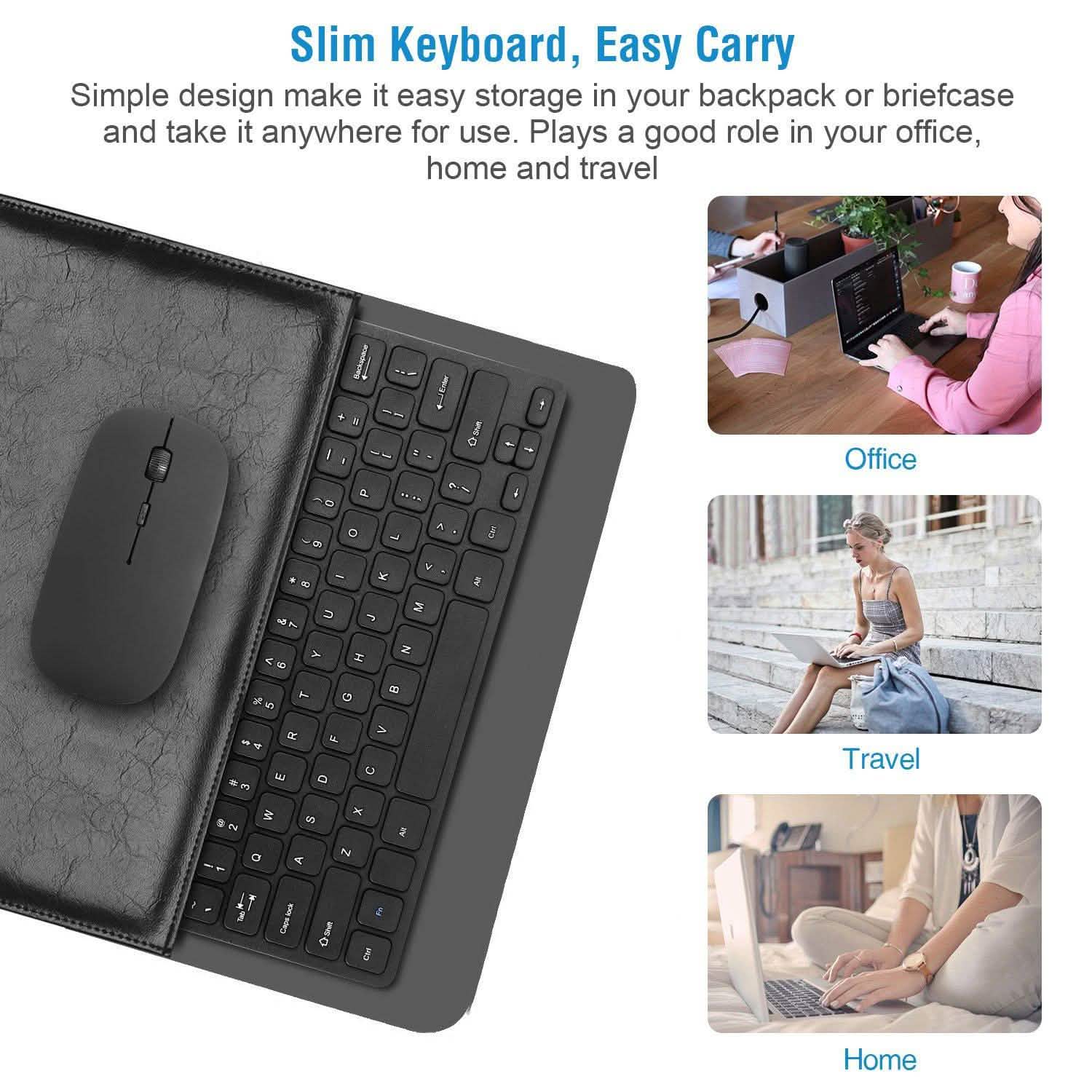 Wireless Keyboard and Mouse 2.4GHz Multimedia Mini Keyboard & Mouse Computer Accessories - Tophatter Daily Deals
