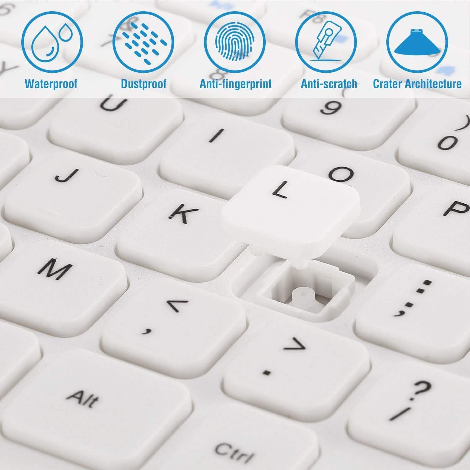 Wireless Keyboard and Mouse 2.4GHz Multimedia Mini Keyboard & Mouse Computer Accessories - Tophatter Daily Deals