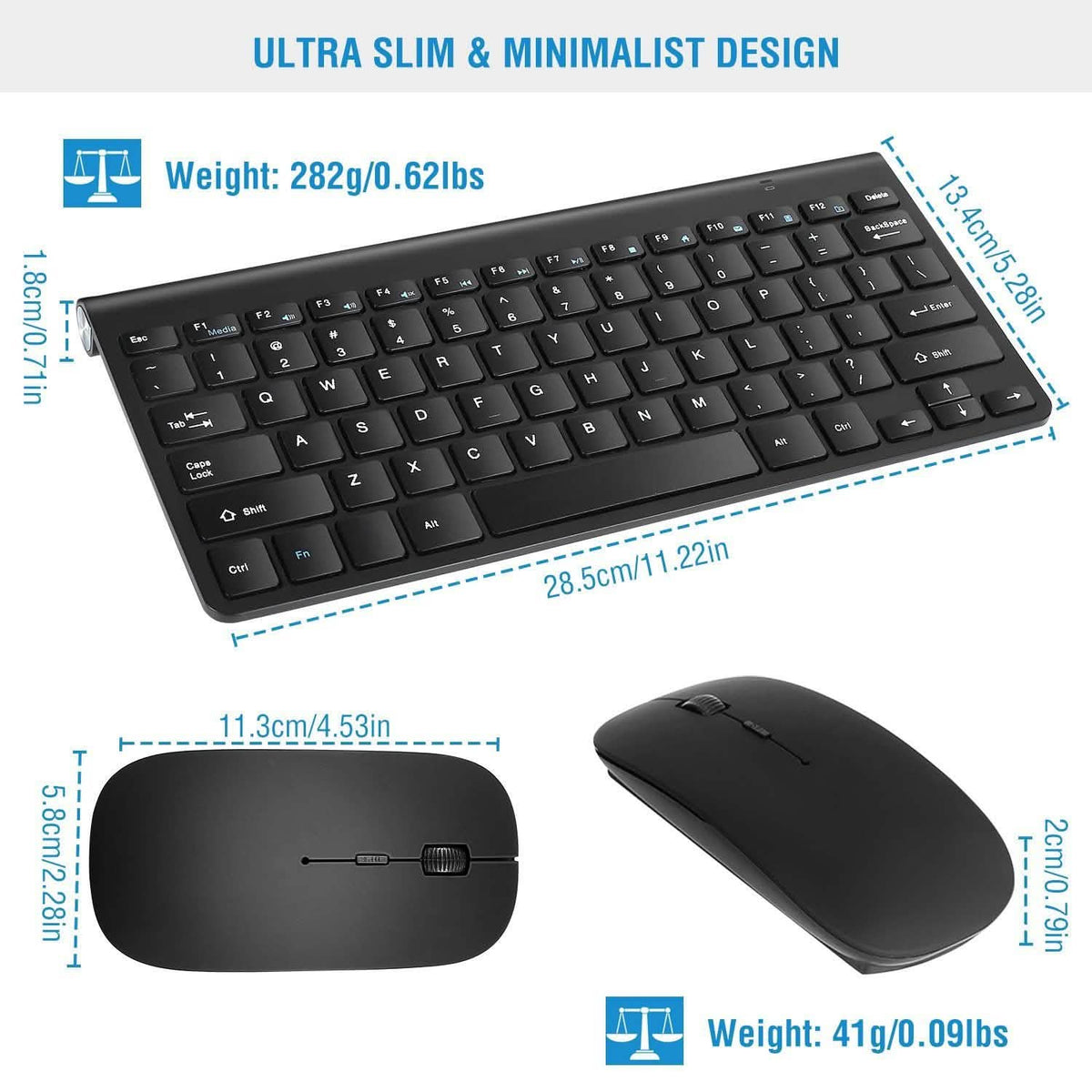 Wireless Keyboard and Mouse Combo Computer Accessories - Tophatter Daily Deals