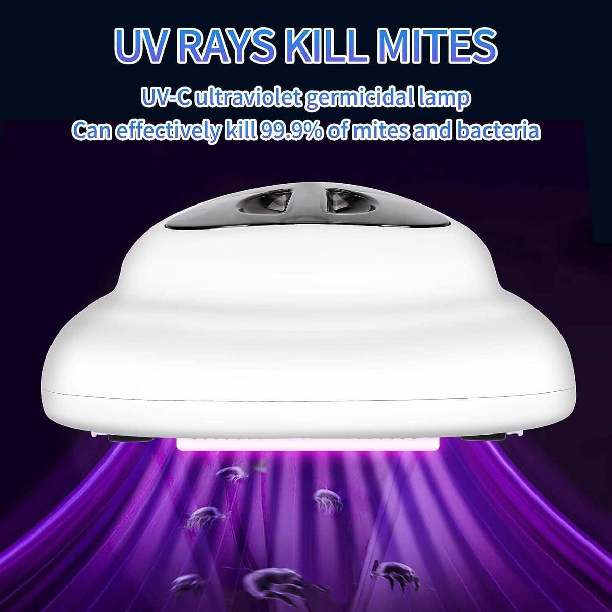 Wireless Mite Remover Cleaning Machine with 11KPa Powerful Suction Household Appliances - Tophatter Daily Deals