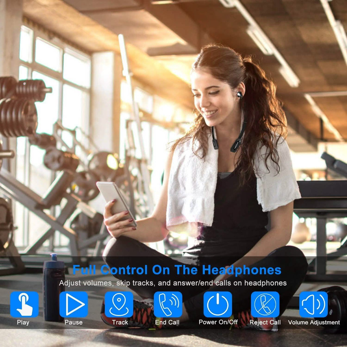 Wireless Neckband Headphones V Wireless Headphones - Tophatter Daily Deals