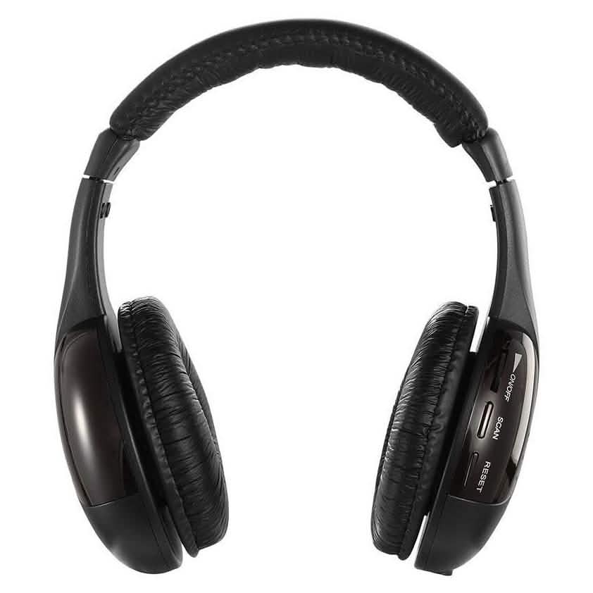 Wireless RF Headphones HiFi Over-Ear Over-Ear Headphones - Tophatter Daily Deals